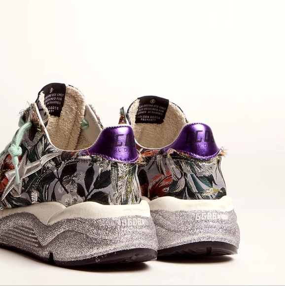 Golden Goose Floral Jacquard Running Sole Size 39 - Picture 4 of 4